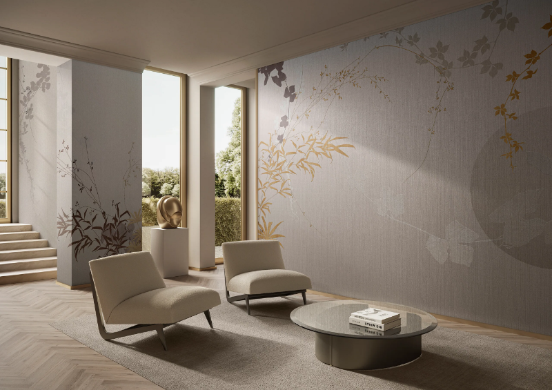 DOLORES - Wallpaper with floral pattern by GLAMORA