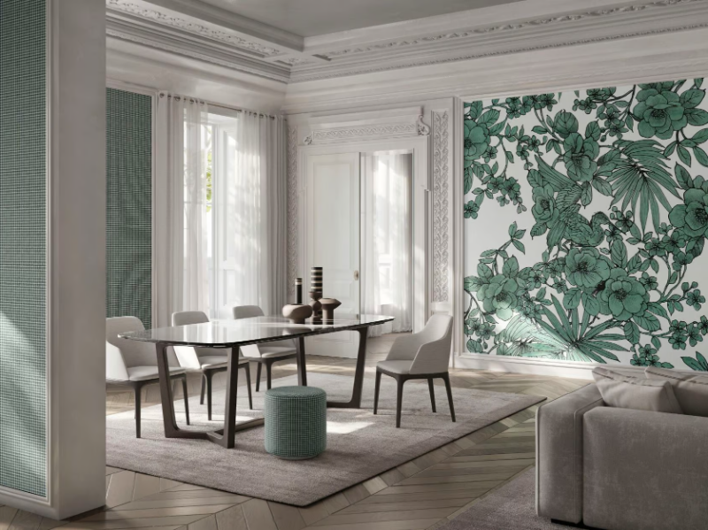 GIARDINO DEI CILIEGI IN FIORE - Wallpaper with floral pattern by GLAMORA