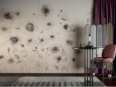 MELODIE - Wallpaper with floral pattern by GLAMORA