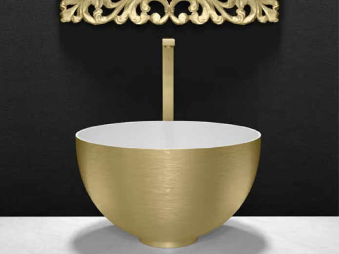 COCOON - Countertop round Teknoform® washbasin by Glass Design