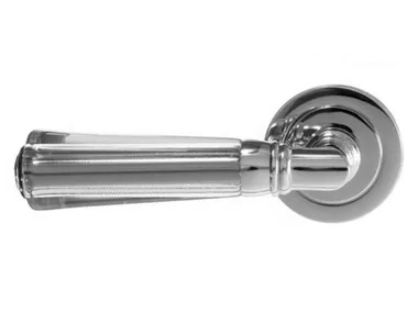 ELKA SMOOTH TRANSPARENT - Crystal door handle by Glass Design