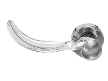 WIND TRANSPARENT - Crystal door handle by Glass Design