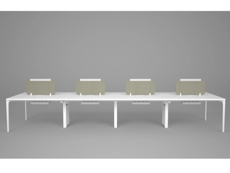 DADA - Multiple office desk with desk screens by grado design