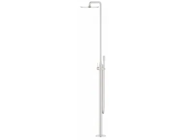 ESSENCE NEW - Floor standing shower panel with diverter by Grohe