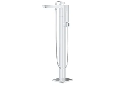 EUROCUBE - Floor standing bathtub tap with hand shower by Grohe