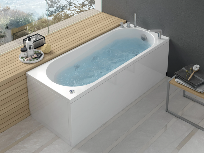 NOVA - Hydromassage corner bathtub by Gruppo Geromin