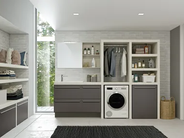 STORE 07 - Laundry room cabinet for washing machine by Gruppo Geromin