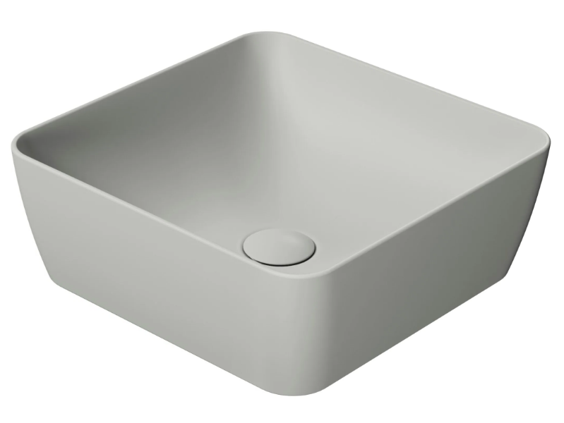 COLOR ELEMENTS 38X38 - Countertop square ceramic washbasin by GSI ceramica