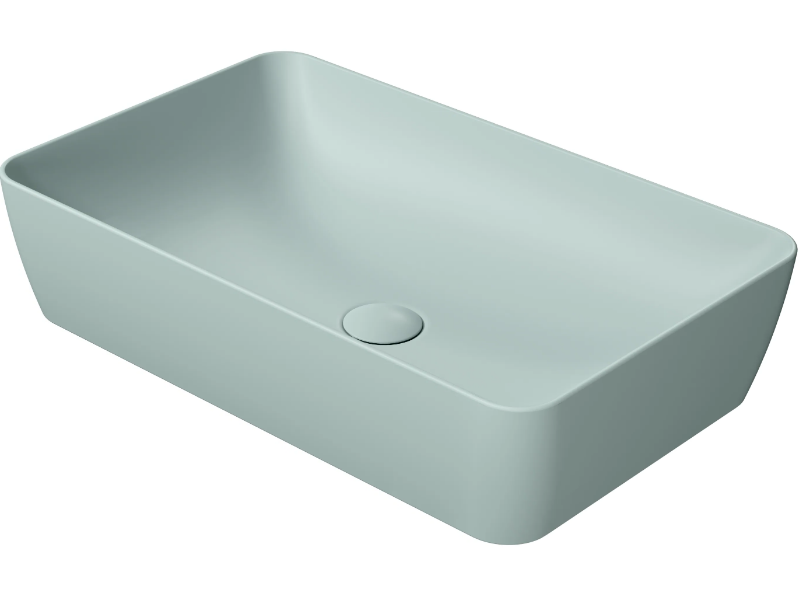 COLOR ELEMENTS 60X38 - Countertop rectangular ceramic washbasin by GSI ceramica