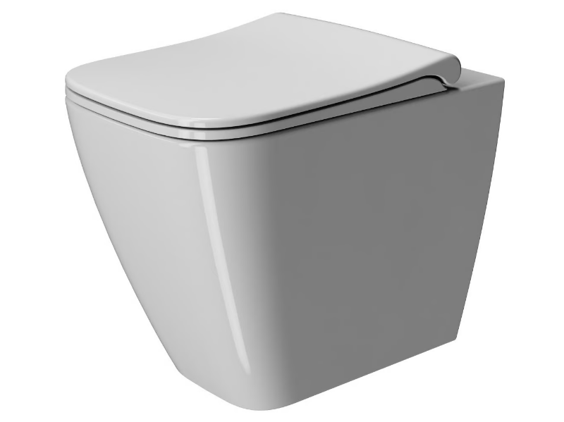 NUBES 52 - Rimless Floor mounted ceramic toilet by GSI ceramica