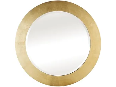 JACOB - Round framed wall-mounted solid wood mirror by Guerra Vanni