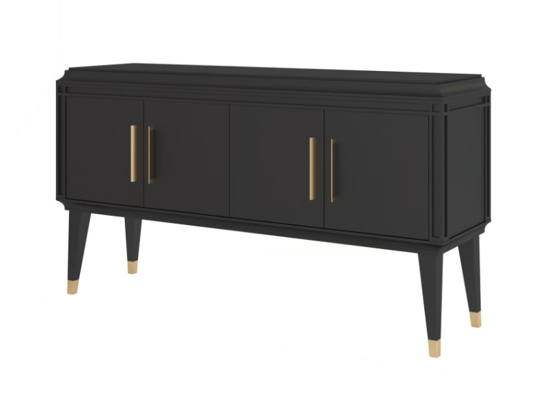 TOM - Wood veneer sideboard with doors by Guerra Vanni