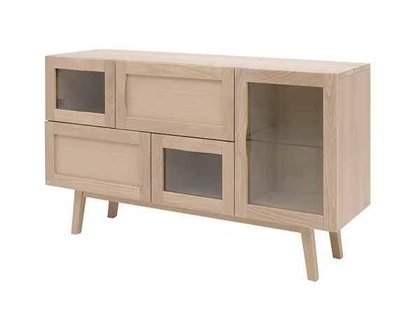 RAINBOW 665BL - Ash sideboard with doors by Hans K