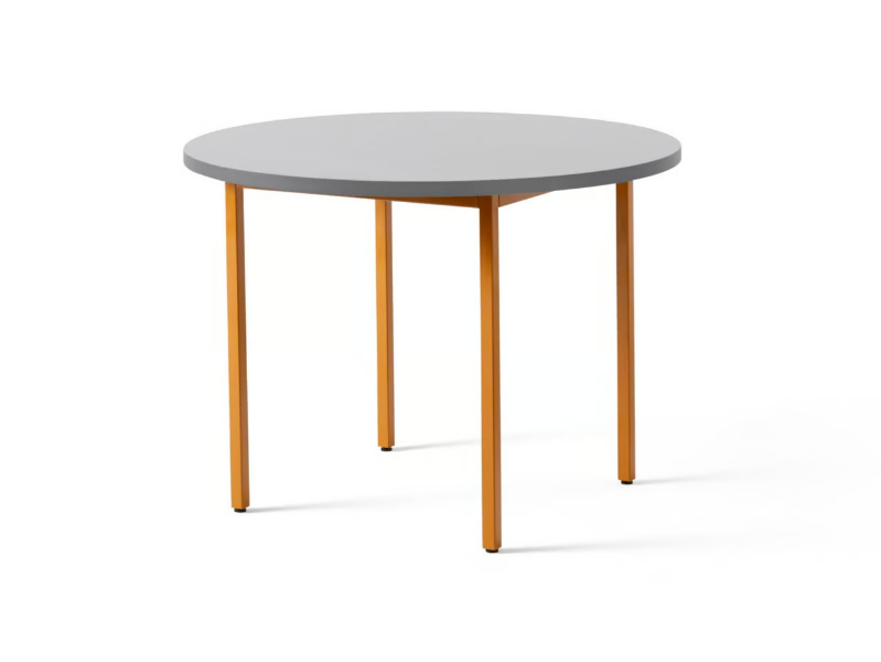 TWO COLOR - Round MDF table by Hay