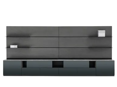 RHYTHM - Wood veneer storage wall by HC28