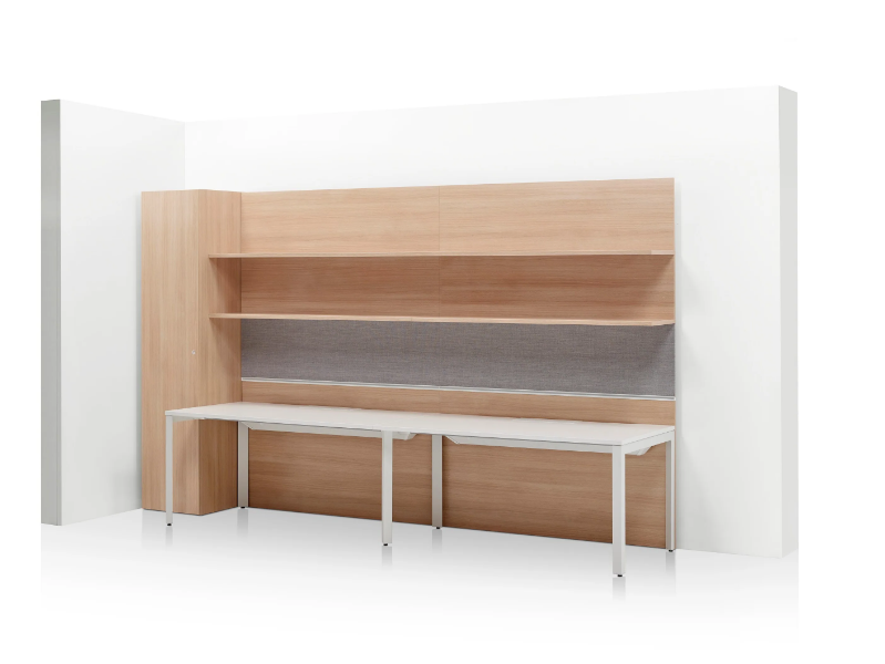 LAYOUT WORKWALL - Wooden office storage unit by Herman Miller