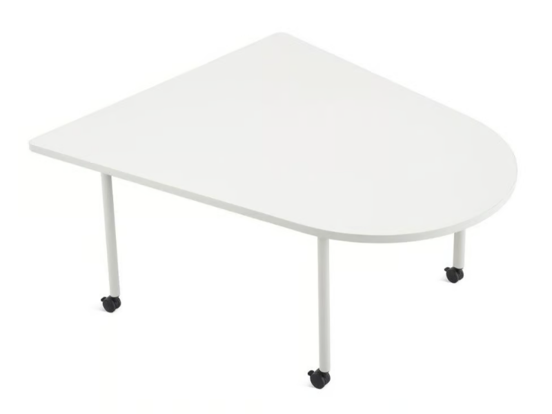 OE1 - Meeting table with electrical outlets with castors by Herman Miller