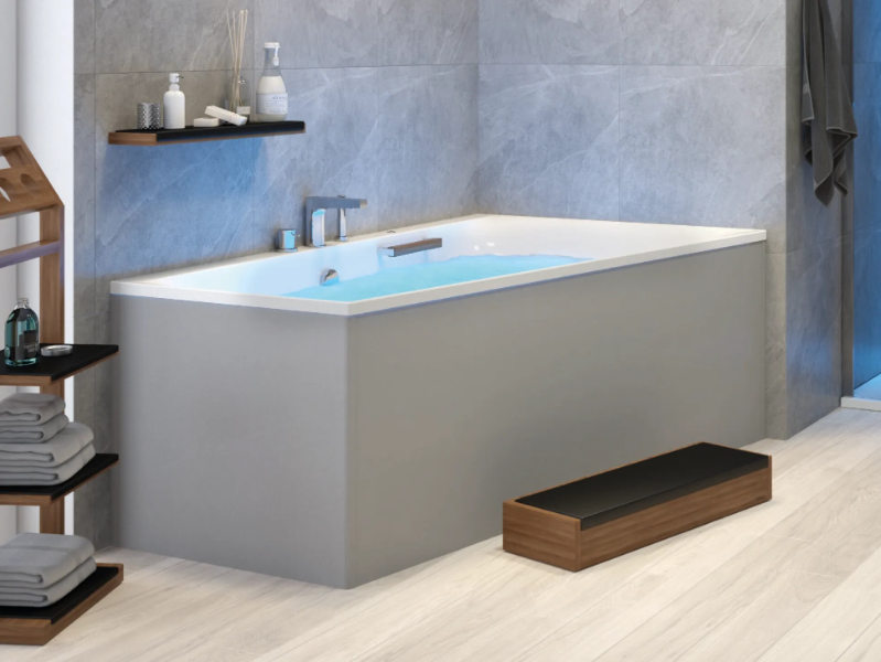 THASOS - Asymmetric corner acrylic bathtub by Hoesch