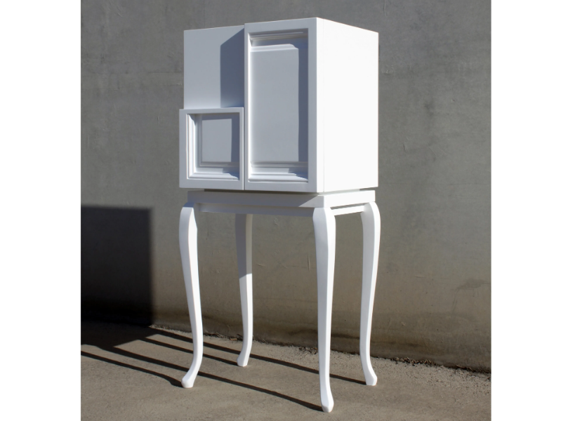 DOOR 05 - Wooden highboard with doors by ICI ET LÀ