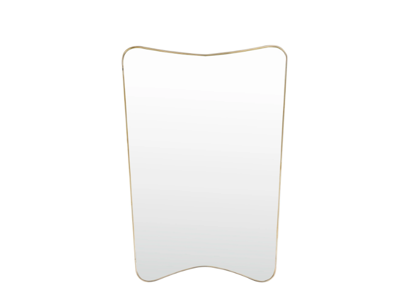 TIMELESS URBAN 52 - Framed brass mirror by Il Bronzetto