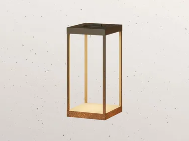 LANTERNE SLIM 267.01 - LED brass floor lamp by Il Fanale