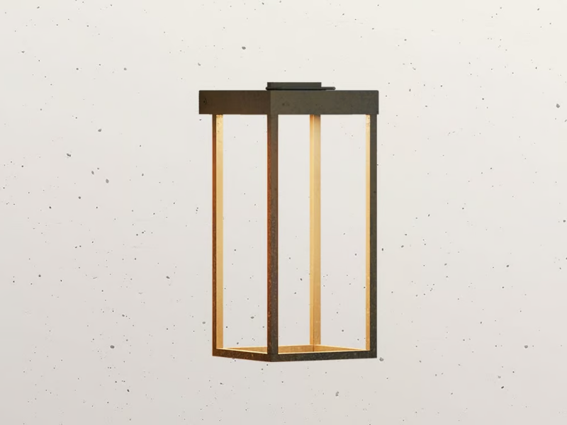 LANTERNE SLIM 267.04 - LED brass Outdoor wall Lamp by Il Fanale