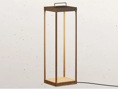 LANTERNE SLIM 267.23 - LED brass floor lamp by Il Fanale