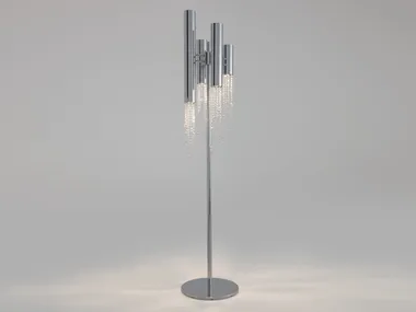 SEXY CRYSTALS F4+4 - Metal floor lamp with crystals by ILFARI