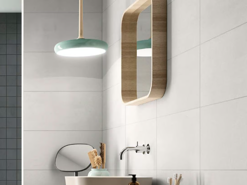 CREATIVE CONCRETE W - Porcelain stoneware wall/floor tiles with concrete effect by Imola