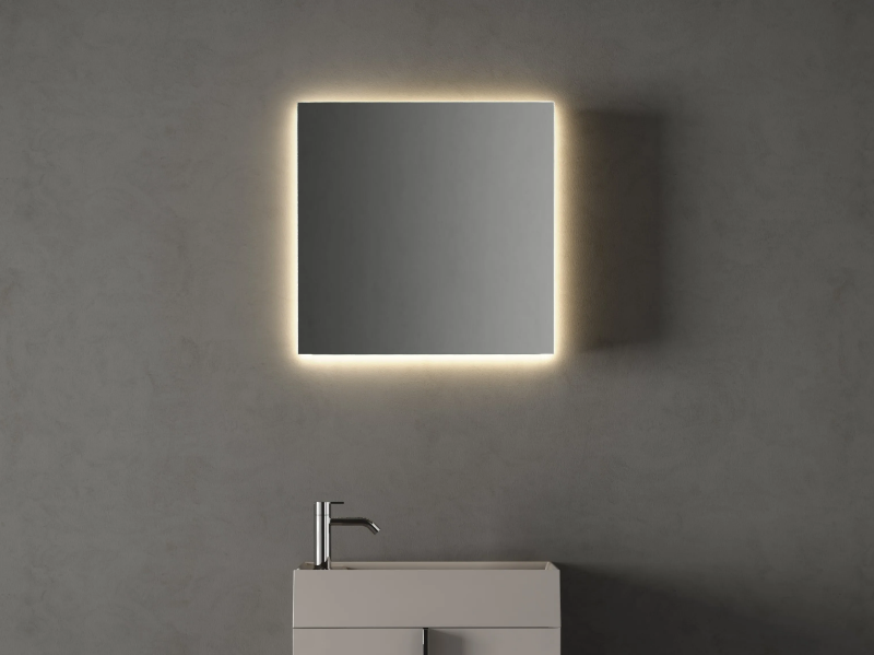 PARAL - Wall-mounted mirror with integrated lighting by INBANI