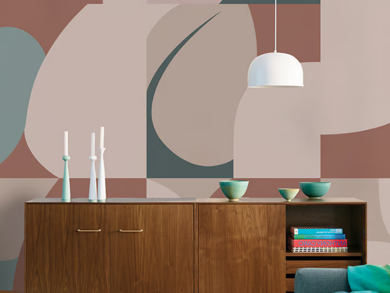 JIGSAW - Geometric panoramic EQ Dekor glass-fibre wallpaper by Inkiostro Bianco
