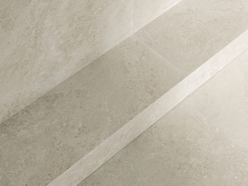 I TRAVERTINI GRIGIO CROSS CUT - Porcelain stoneware wall/floor tiles with travertine effect by Italgraniti