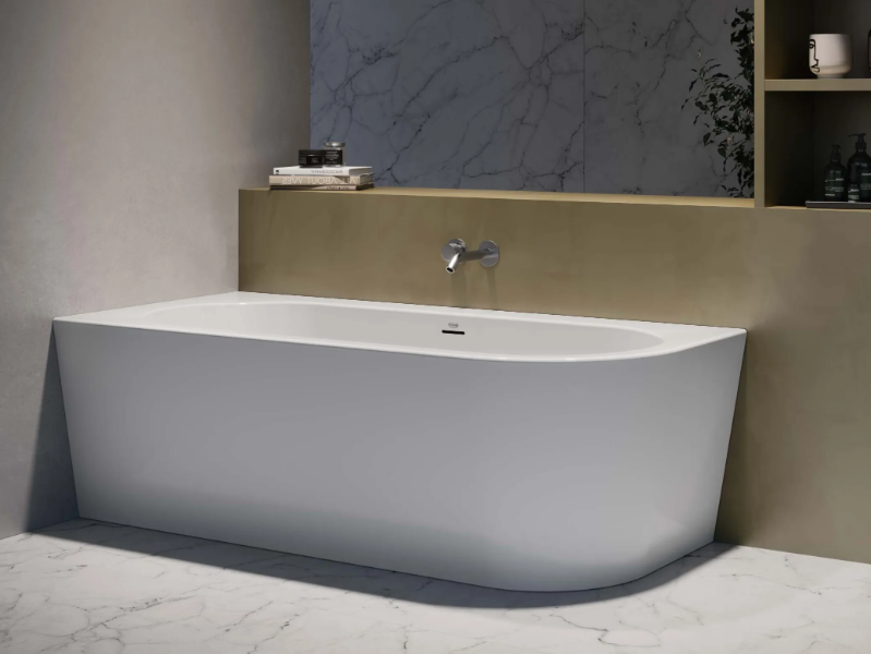 SILBA - Corner oval acrylic bathtub by Jacuzzi®