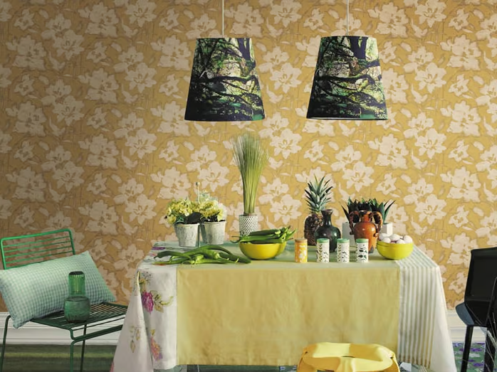 FIORE SHIBORI - Wallpaper with floral pattern by Jannelli&Volpi