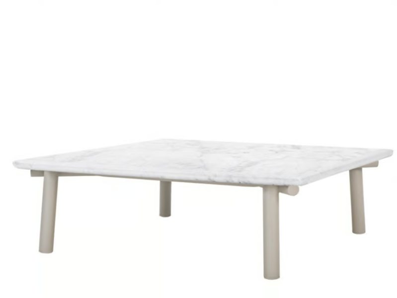 ANATRA - Rectangular coffee table with marble or ceramic top by JANUS et Cie