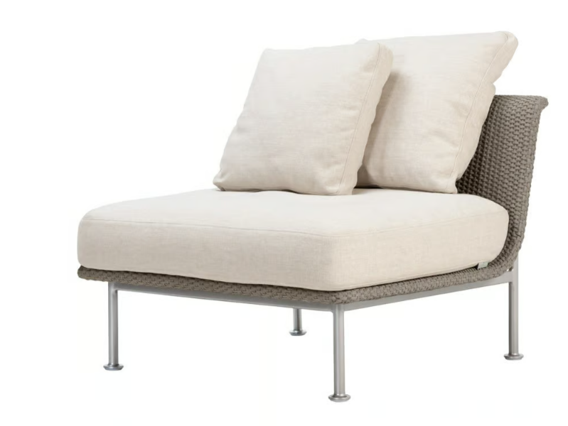 GINA MODULE CENTER - Polyolefin yarn ropes central module for sofas by JANUS et Cie