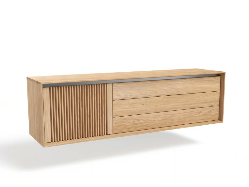 LINK+ LN3Z180 - Suspended wooden sideboard with drawers by JAVORINA