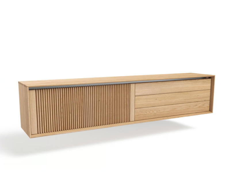 LINK+ LN3Z238 - Suspended wooden sideboard with drawers by JAVORINA