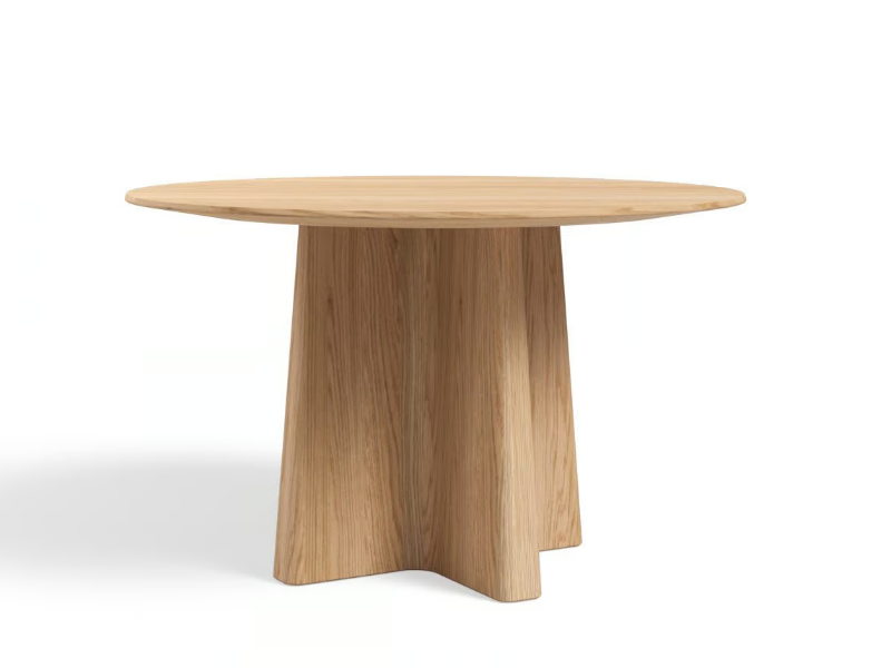 XX Ø125 - Round wooden dining table by JAVORINA