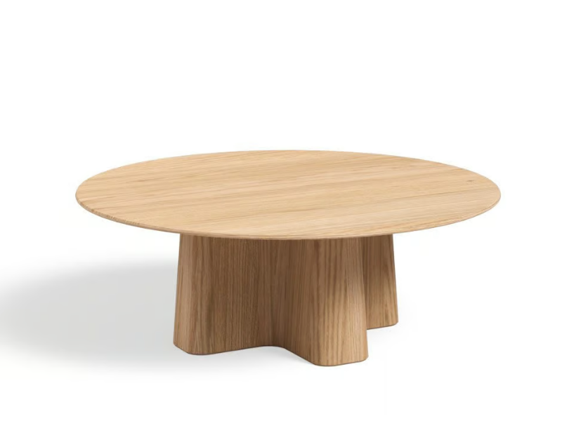 XX Ø70 - Round wooden coffee table by JAVORINA