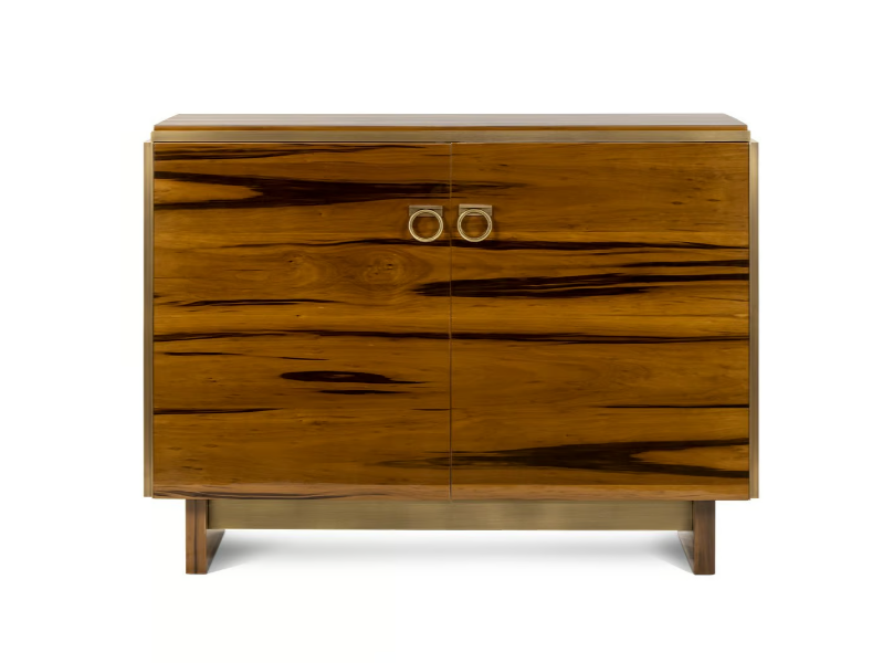ASPRA - Walnut sideboard with doors by JOSÉ LEITE DE CASTRO