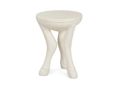 GATOR - Low plaster stool by JOSÉ LEITE DE CASTRO