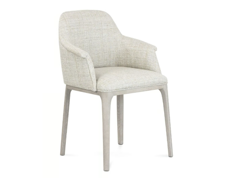 JORDAN - Upholstered fabric chair with armrests by JOSÉ LEITE DE CASTRO
