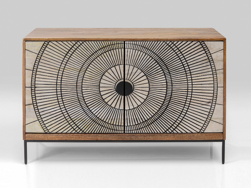 EYE OF THE TIGER - Solid wood sideboard with doors by KARE Design