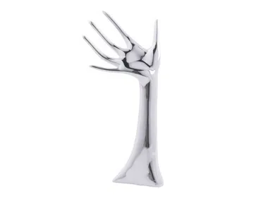 HAND SERVUS SHINY CHROME - Polyresin decorative object by KARE Design