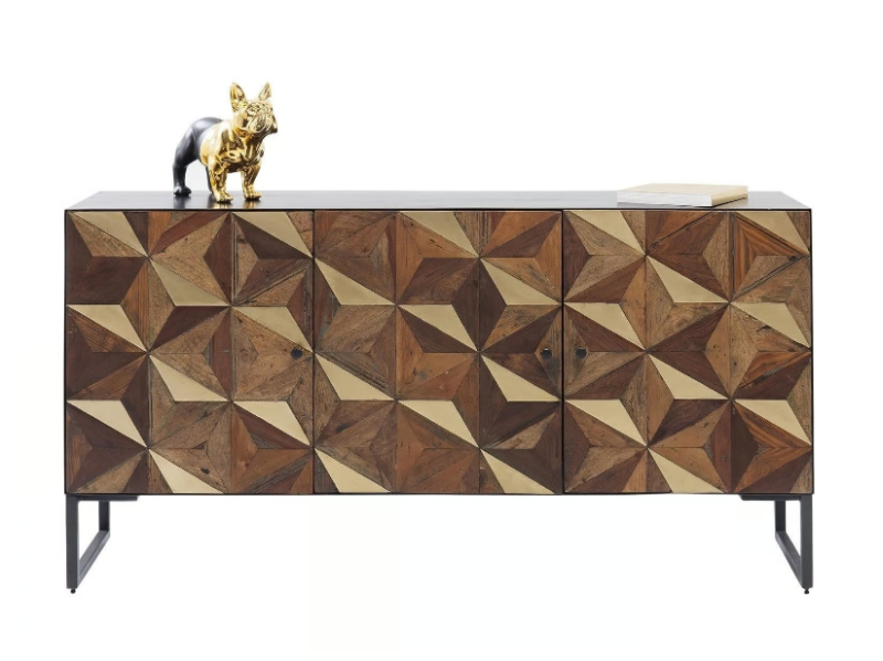 ILLUSION GOLD - Mango sideboard with doors by KARE Design