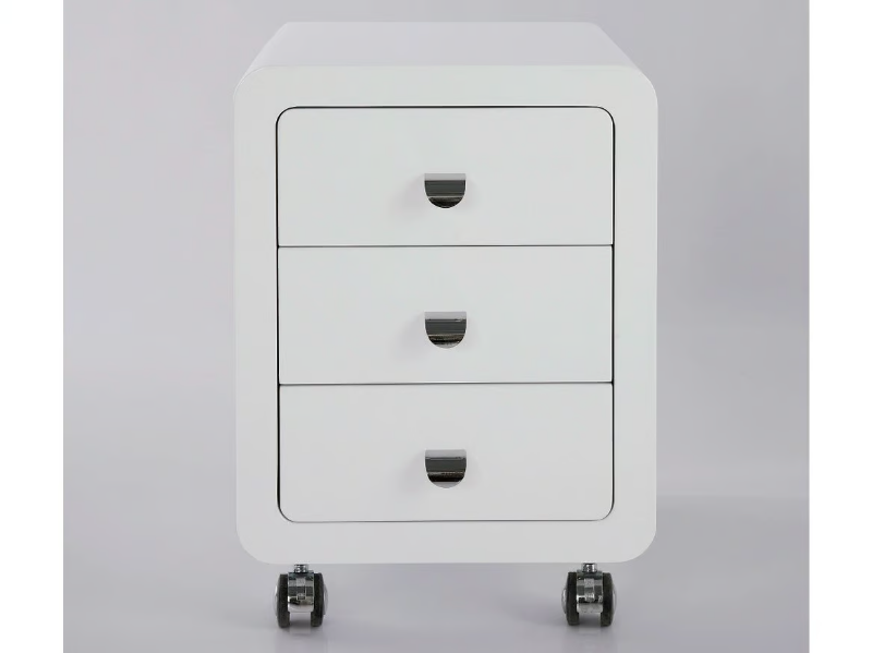 WHITE CLUB - MDF office drawer unit with castors by KARE Design