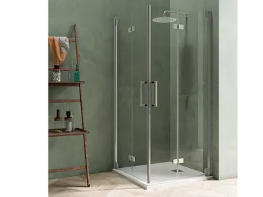 BLACKBERRY QM+QM - Corner shower cabin with folding door by Karol
