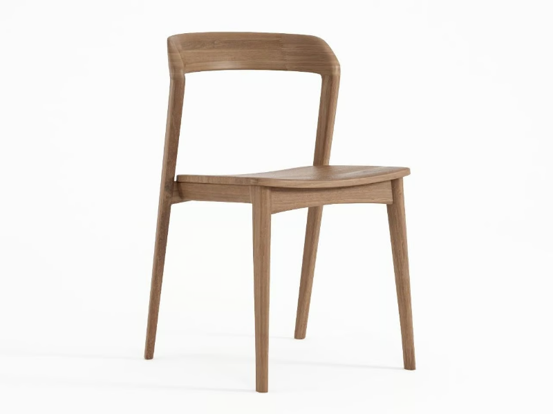 GRASSHOPPER - Solid wood restaurant chair by KARPENTER
