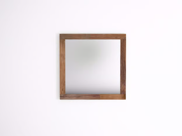 ORGANIK OR32-TMH - Square wall-mounted framed mirror by KARPENTER